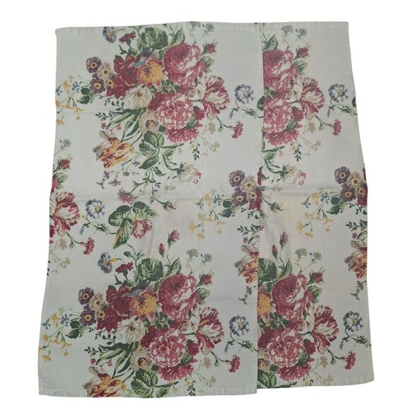 Ralph Lauren Floral Hand Towels Match Set Pair Designer Bath Spring Flowers - Picture 2 of 7